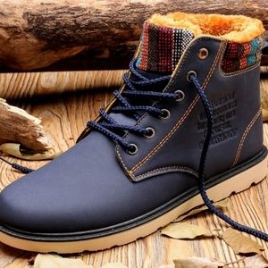 Men's fleece lined winter boots